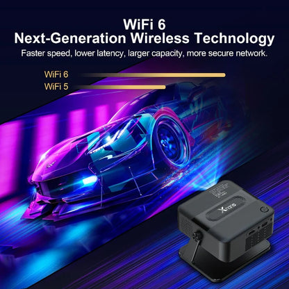Rokify XNANO HA109 Mini Smart Projector – Android 11 | 720P HD Portable Home Cinema | 4K Video Decoding | WiFi Mini Projector (COD Available)