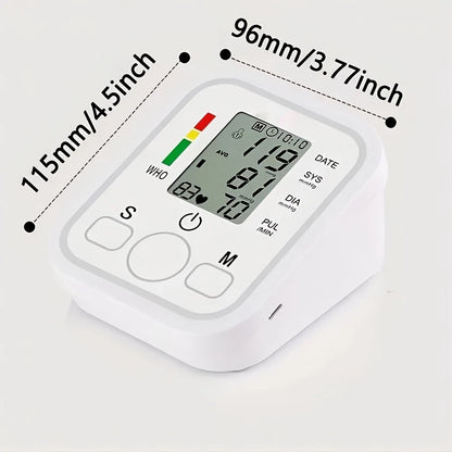 Rokify Digital Arm Blood Pressure Monitor – Automatic Sphygmomanometer with LCD & Memory Function