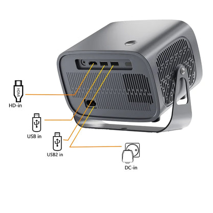 Rokify A10 Smart Projector Azadi Edition 🇵🇰 – 1080P FHD, 4K Supported, Android 13 | Free Mini Speaker | Lifetime Live TV & Netflix | COD Pakistan