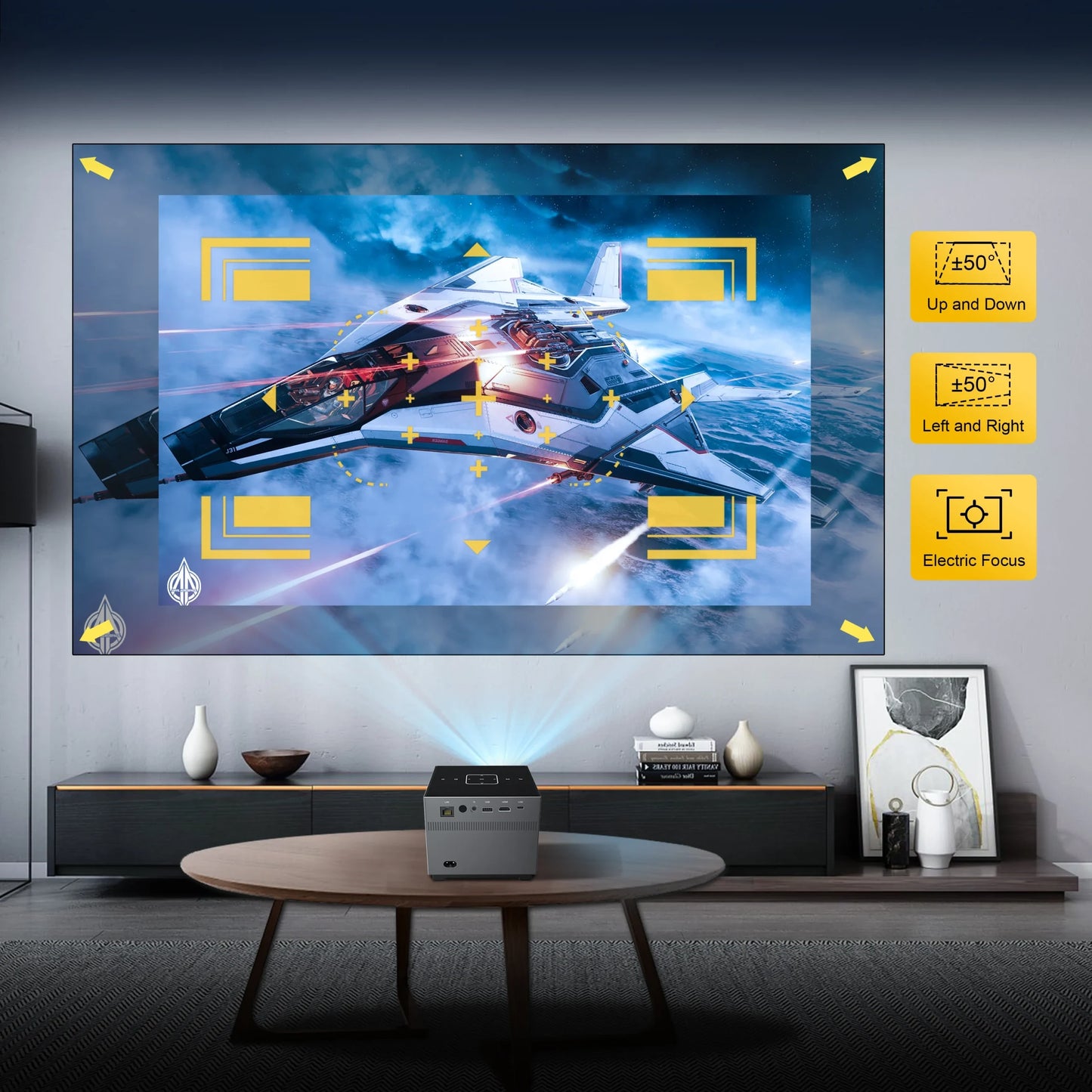 XNANO X3 Full HD 1080P Smart Projector – 400+ ANSI, Android 13, 5G WiFi, BT 5.0 | Home Theater LED Projector | COD Available in Pakistan