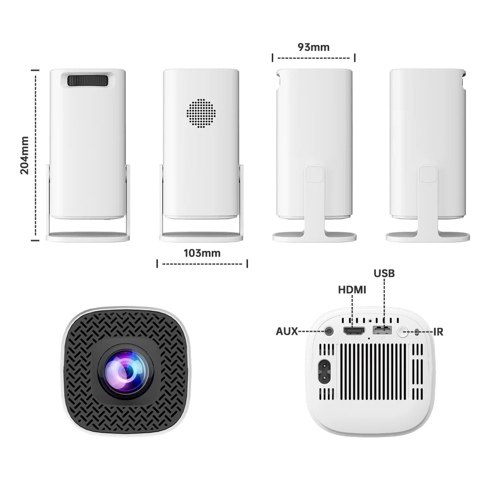 Rokify P30 Pro Max Gaming Projector – 1080p LCD, 4K Supported, Android 11, Dual WiFi, Bluetooth 5.0