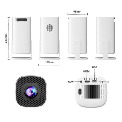 Rokify P30 Pro Max Gaming Projector – 1080p LCD, 4K Supported, Android 11, Dual WiFi, Bluetooth 5.0