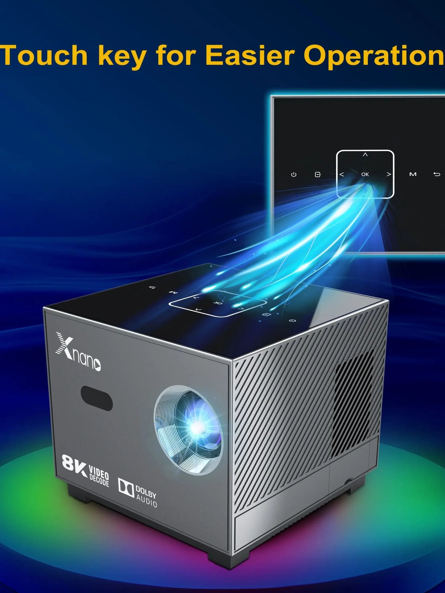 XNANO X3 Full HD 1080P Smart Projector – 400+ ANSI, Android 13, 5G WiFi, BT 5.0 | Home Theater LED Projector | COD Available in Pakistan