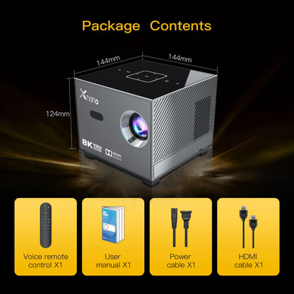 XNANO X3 Full HD 1080P Smart Projector – 400+ ANSI, Android 13, 5G WiFi, BT 5.0 | Home Theater LED Projector | COD Available in Pakistan