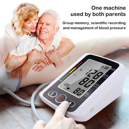 Rokify Digital Arm Blood Pressure Monitor – Automatic BP Monitor with LCD Display & Dual User Memory