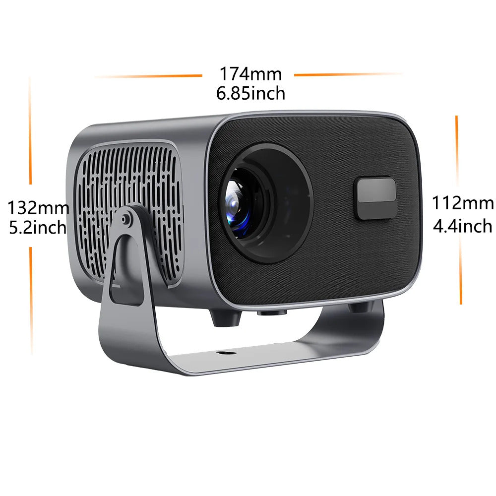 A10 Smart Projector 1080P FHD + K8 Game Stick | Android 13, 4K Support, 10,000+ Live Channels, 40,000+ Games, 450 ANSI Lumens | Home Theater & Gaming Combo