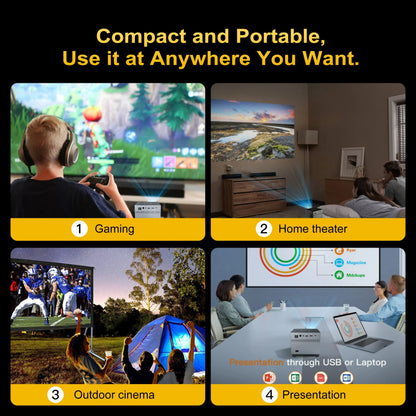 XNANO X3 Full HD 1080P Smart Projector – 400+ ANSI, Android 13, 5G WiFi, BT 5.0 | Home Theater LED Projector | COD Available in Pakistan