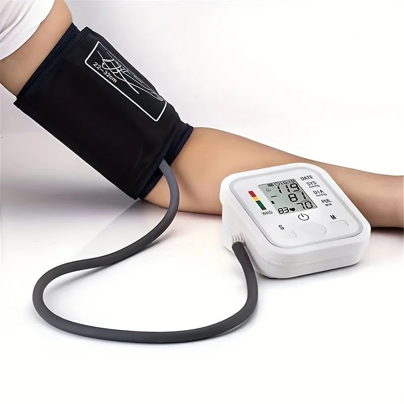 Rokify Digital Arm Blood Pressure Monitor – Automatic Sphygmomanometer with LCD & Memory Function