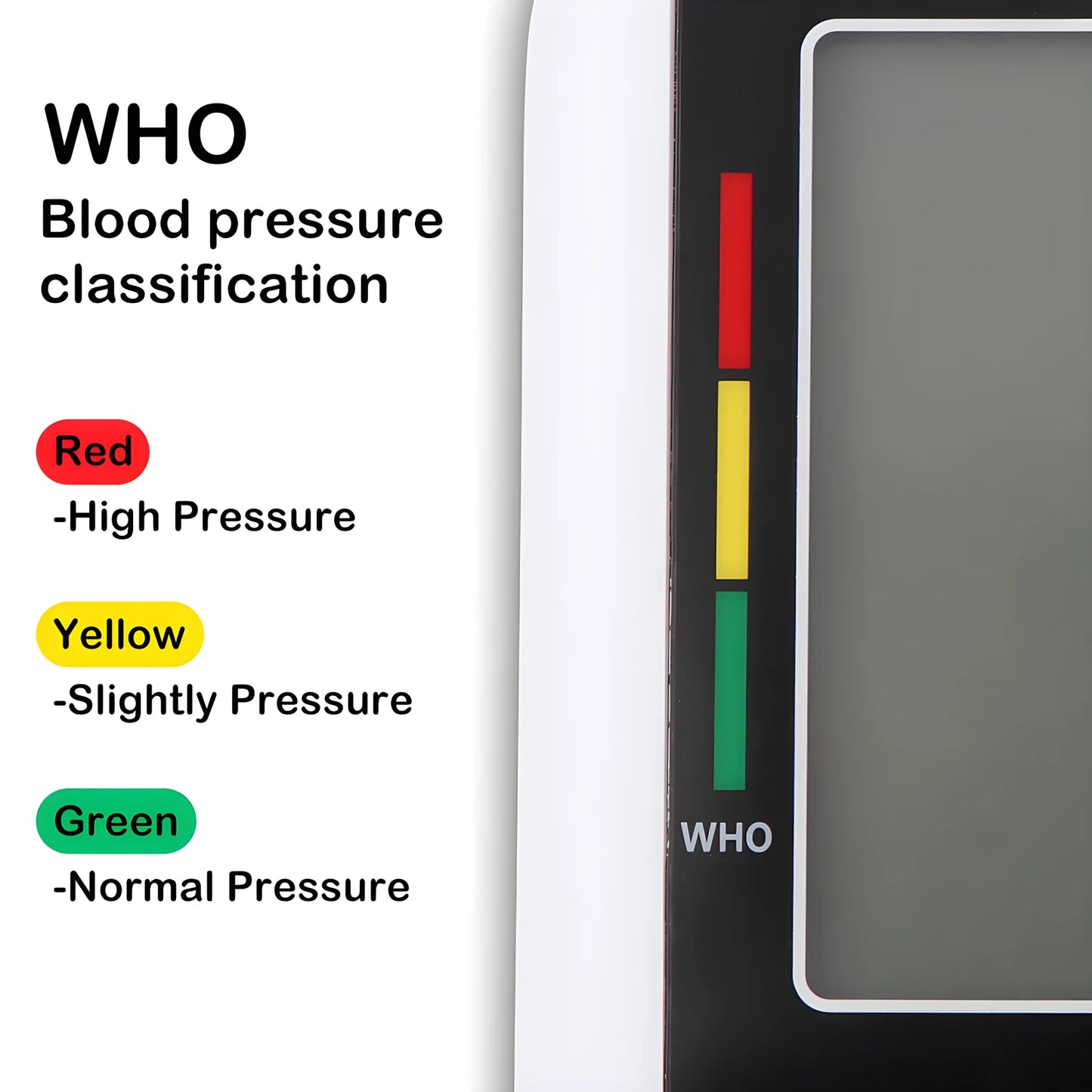 Rokify Digital Arm Blood Pressure Monitor – Automatic BP Monitor with LCD Display & Dual User Memory