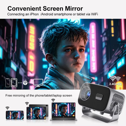 Rokify A10 Smart Projector Azadi Edition 🇵🇰 – 1080P FHD, 4K Supported, Android 13 | Free Mini Speaker | Lifetime Live TV & Netflix | COD Pakistan