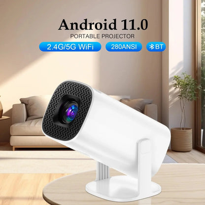 Rokify P30 Pro Smart Projector – 1080P Full HD, 4K Supported, 280+ ANSI Lumens | Android 11, Dual WiFi, Bluetooth | Portable Home Theater Projector Pakistan